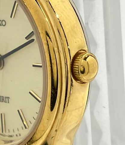 セイコー ③-42  602 SEIKO腕時計 SPIRIT クオーツ ゴールド 4 レディース