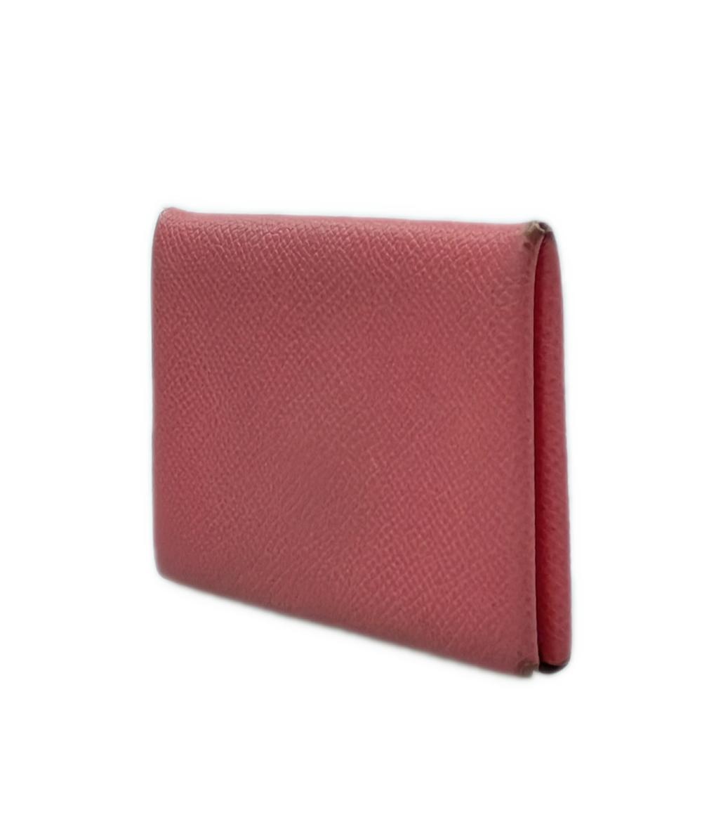HERMES カードケース X刻印 シルバー金具 カルヴィ レディース