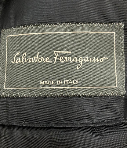 美品 サルヴァトーレフェラガモ コート ヘリンボーン メンズ SIZE 52 (XL) Salvatore Ferragamo