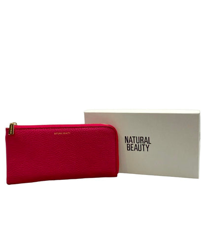美品 NATURAL BEAUTY Ｌ字ファスナー長財布 レディース ナチュラルビューティー