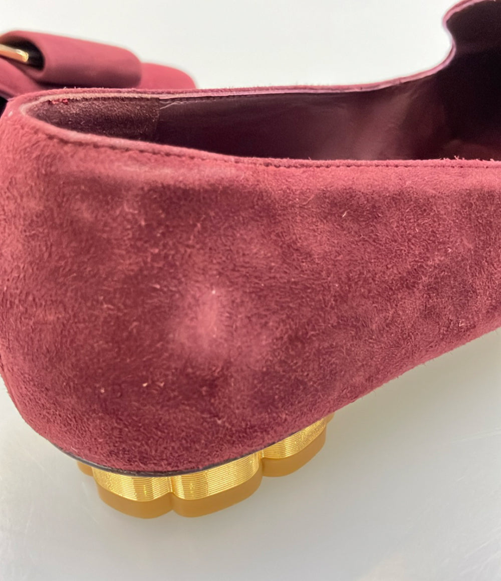 Salvatore Ferragamo パンプス スエード サルノ レディース SIZE 5 1/2