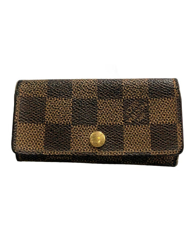 LOUIS VUITTON 4連キーケース ミュルティクレ4 ダミエ エベヌ N62631 レディース メンズ ルイ・ヴィトン