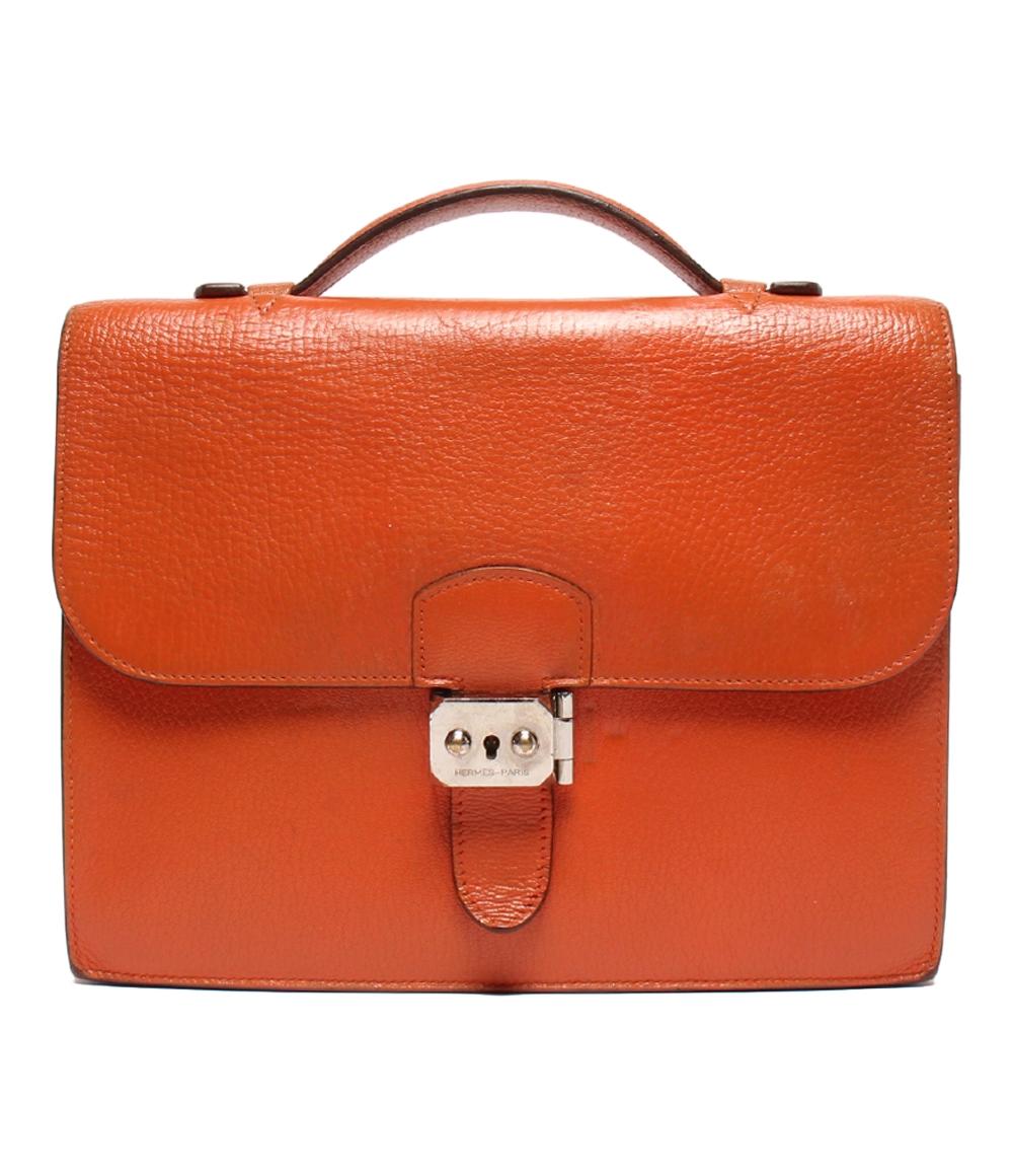 エルメス ビジネスバッグ ブリーフケース □I刻印 シルバー金具 サックアデペッシュ27 メンズ HERMES