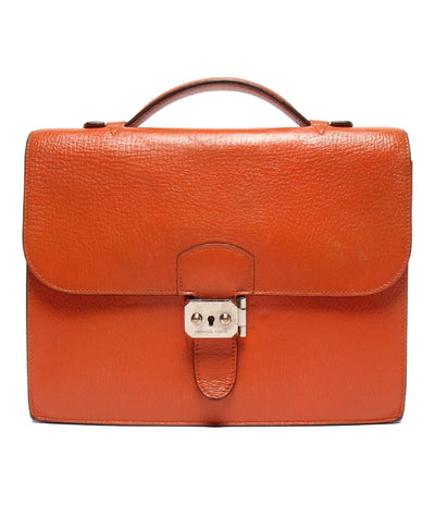 エルメス ビジネスバッグ ブリーフケース □I刻印 シルバー金具 サックアデペッシュ27 メンズ HERMES