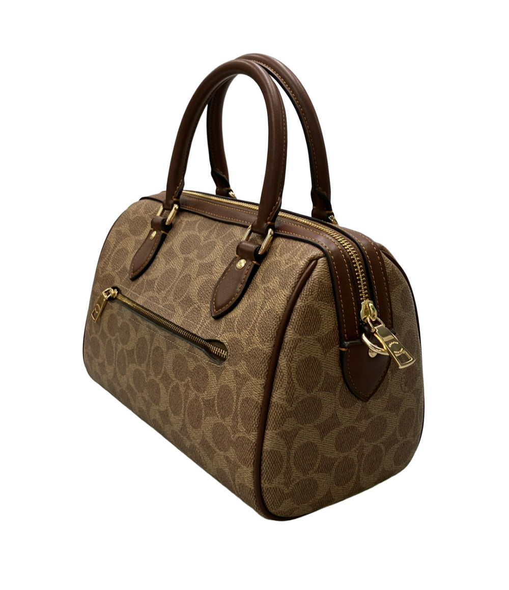 美品 COACH 2WAY ハンドバッグ ショルダーバッグ 斜め掛け シグネチャー CV961 レディース コーチ