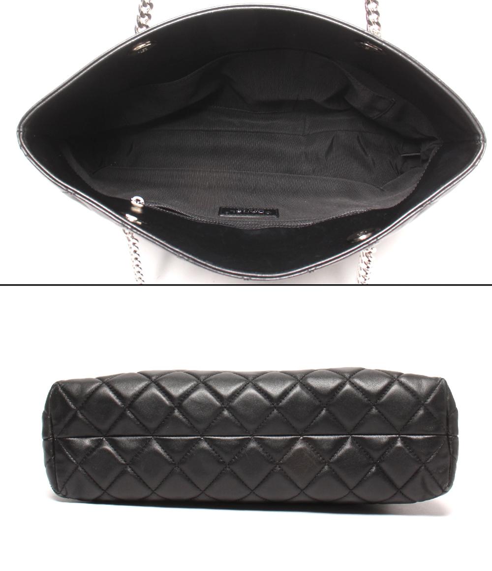 シャネル チェーントートバッグ ラムスキン シルバー金具 マトラッセ レディース CHANEL