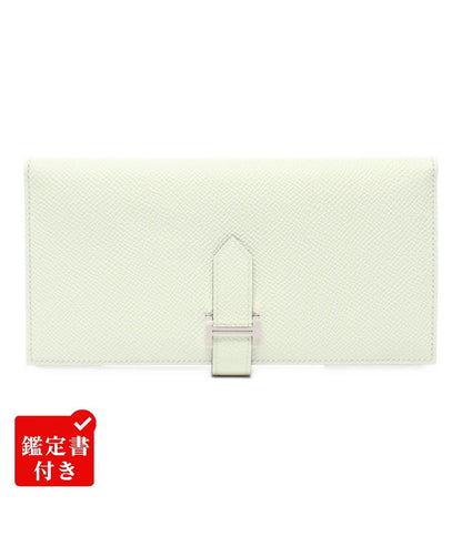 美品 HERMES 長財布 シルバー金具 B刻印 ヴェールフィズ ヴォーエプソン ベアンスフレ レディース エルメス