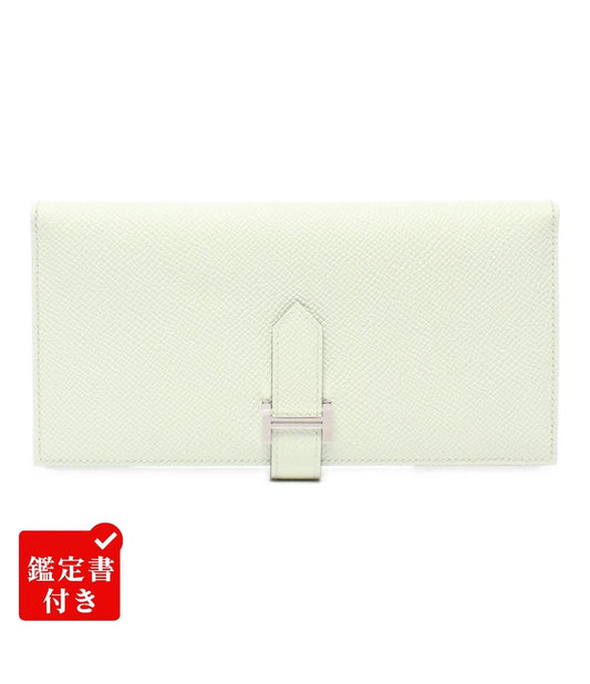美品 HERMES 長財布 シルバー金具 B刻印 ヴェールフィズ ヴォーエプソン ベアンスフレ レディース エルメス