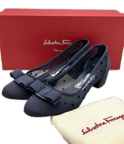 Salvatore Ferragamo パンプス メッシュ ヴァラ レディース SIZE 6.5 (M) サルヴァトーレフェラガモ