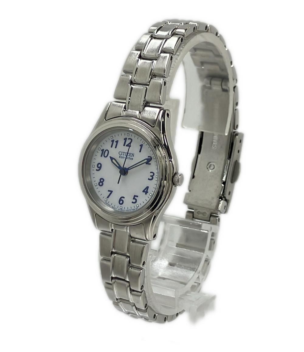 CITIZEN Eco-Drive レディース E031-S048401 未使用 CITIZEN 腕時計 エコドライブ ソーラー ホワイト E031-S048401