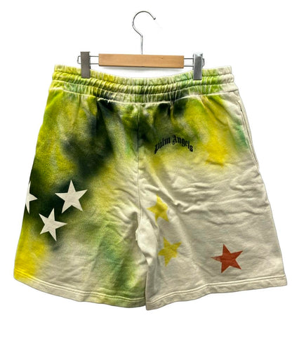 美品 パームエンジェルス ハーフパンツ トラックパンツ スプレーペイントデザイン スター メンズ SIZE M palm angels