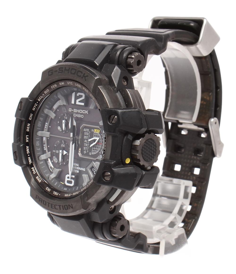 CASIO 腕時計 GPSハイブリッド電波 スカイコックピット Master of G GRAVITYMASTER ソーラー GPW-1000-1BJF メンズ カシオ