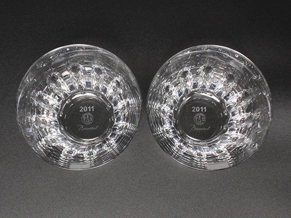 美品 Baccarat イヤータンブラー グラス 2点セット ペア 2011 エトナ バカラ