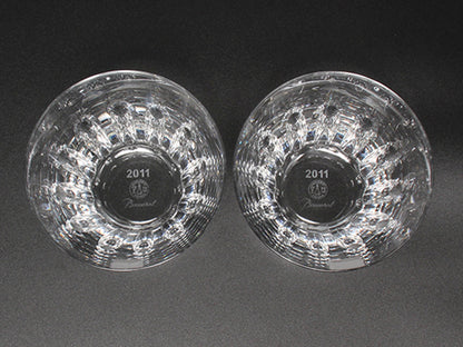 美品 Baccarat イヤータンブラー グラス 2点セット ペア 2011 エトナ バカラ
