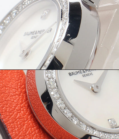 Baume & Mercier 腕時計 2重巻きベルト プティ プロメス クオーツ シェル M0A10290 レディース ボーム＆メルシェ