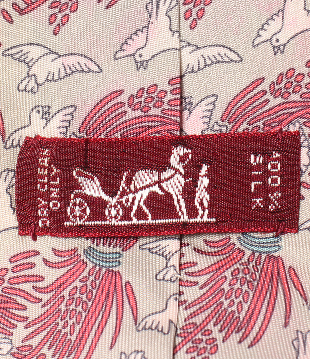 HERMES ネクタイ シルク100% メンズ エルメス