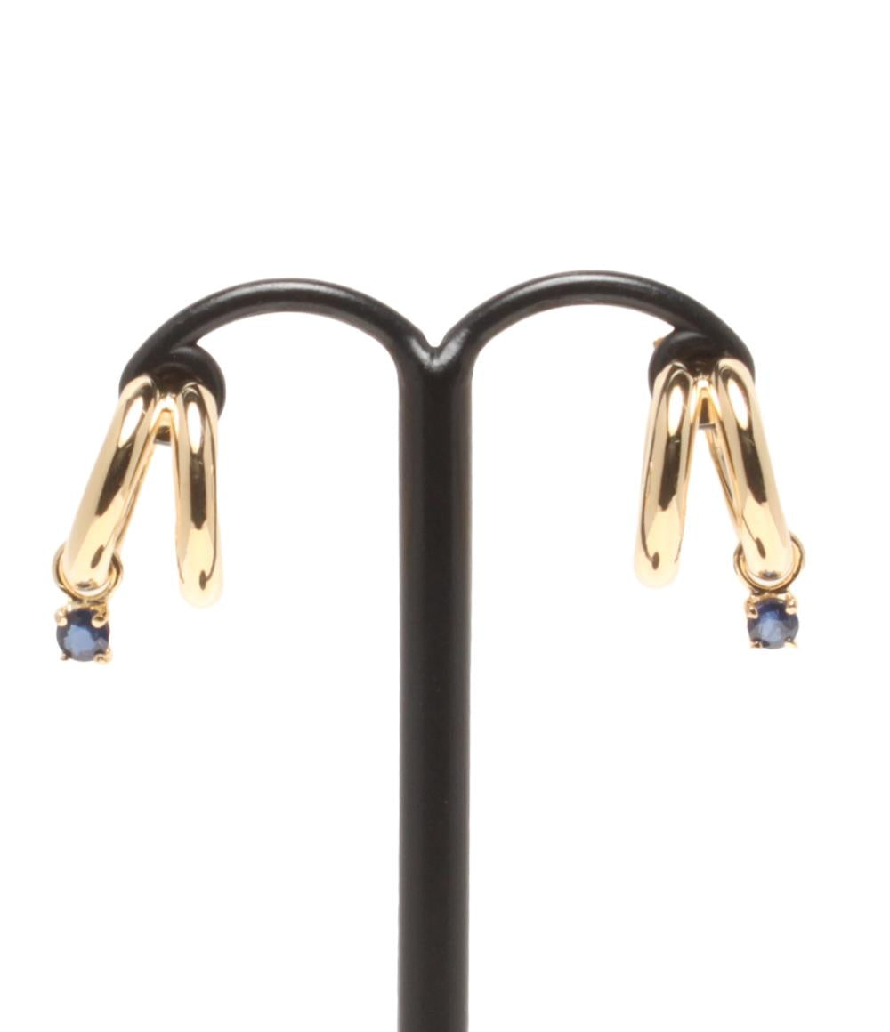 美品 スタージュエリー イヤリング K18 サファイア レディース STAR JEWELRY