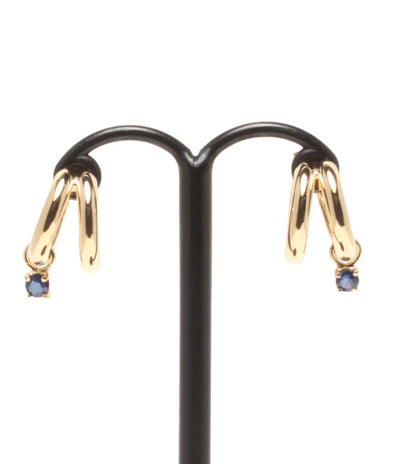 美品 スタージュエリー イヤリング K18 サファイア レディース STAR JEWELRY