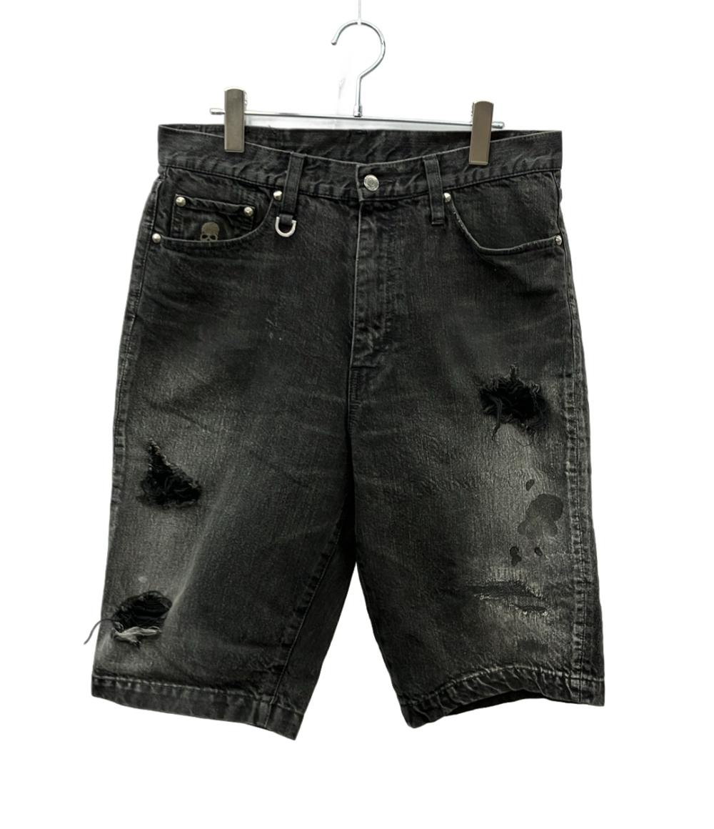 mastermind JAPAN ハーフパンツ デニム ダメージ 汚れ加工 MS-PA16-00-D メンズ SIZE S マスターマインドジャパン