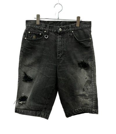 mastermind JAPAN ハーフパンツ デニム ダメージ 汚れ加工 MS-PA16-00-D メンズ SIZE S マスターマインドジャパン