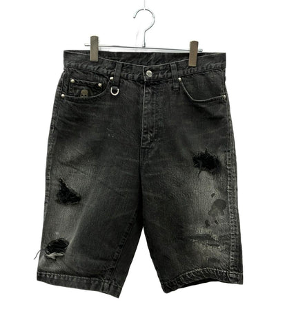 mastermind JAPAN ハーフパンツ デニム ダメージ 汚れ加工 MS-PA16-00-D メンズ SIZE S マスターマインドジャパン