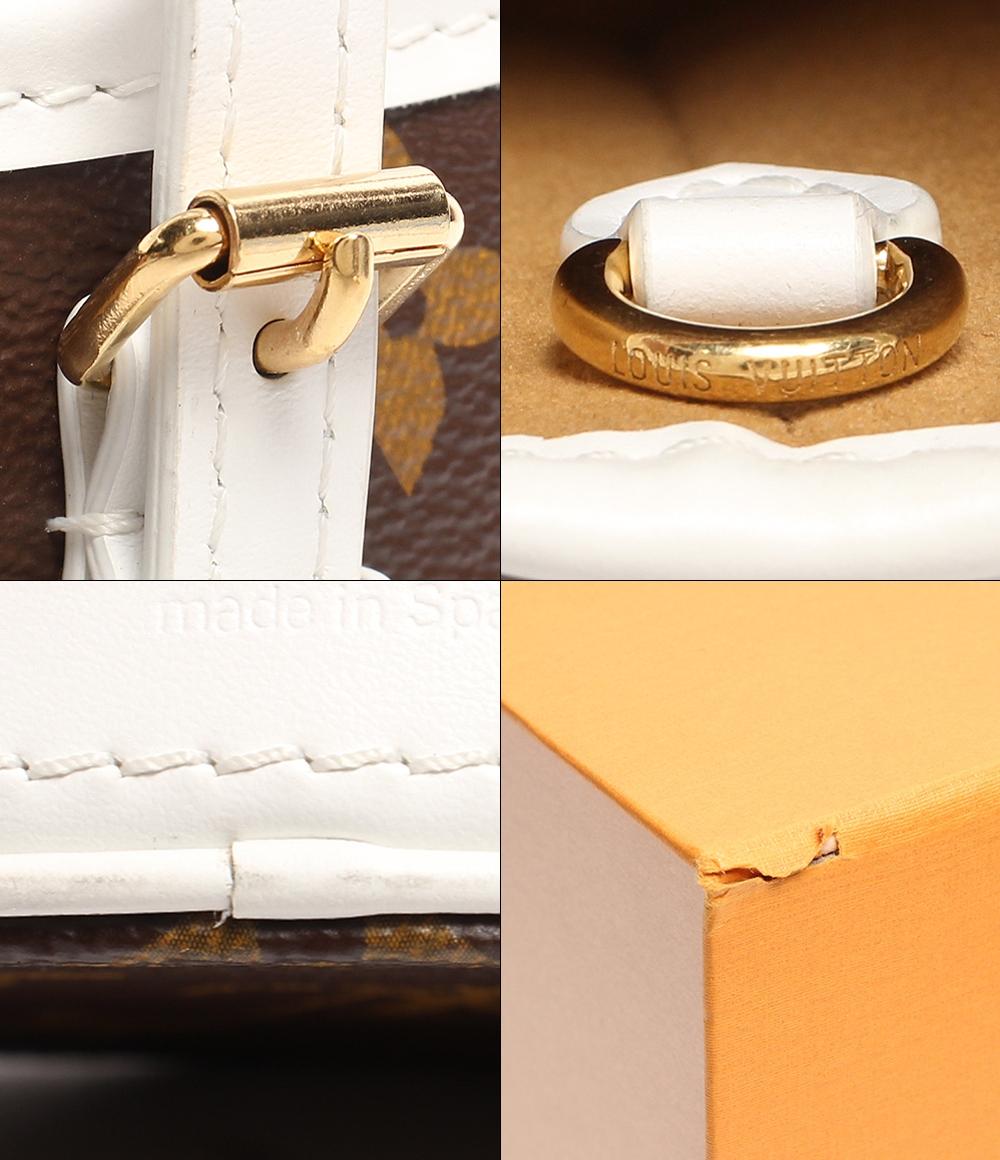 美品 ルイ・ヴィトン ショルダーバッグ ハンドバッグ ゴールド金具 ナノ バケット LV マッチ モノグラム キャンバス M81489 レディース LOUIS VUITTON