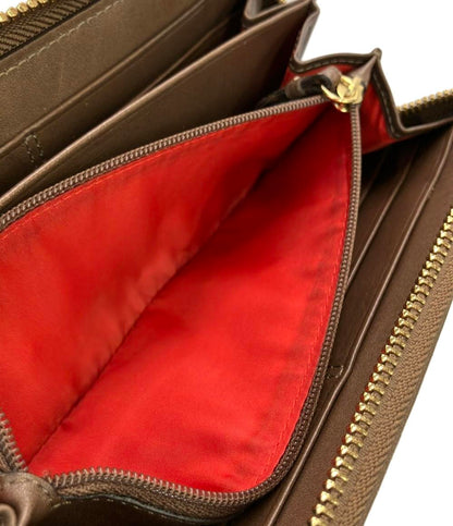 コーチ ラウンドファスナー長財布 シグネチャー レディース COACH