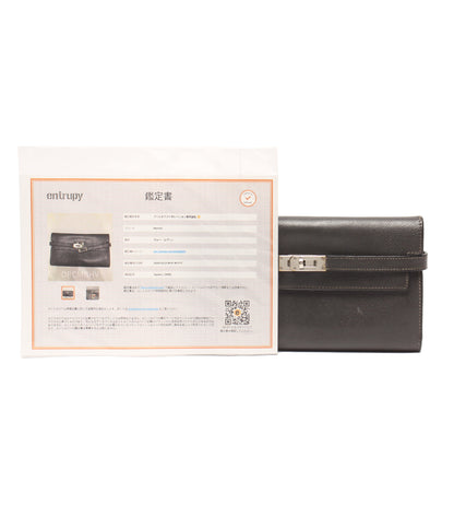 HERMES 長財布 □L刻印 シルバー金具 ケリーウォレット レディース エルメス