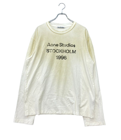 Acne Studios 長袖Tシャツ スプレーヴィンテージ 加工 ロゴ FN-UX-TSHI000016 メンズ SIZE M アクネ ストゥディオズ