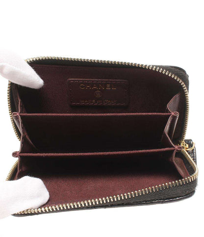 CHANEL コインケース ゴールド金具 クラシック ジップ コインパース マトラッセ レディース シャネル