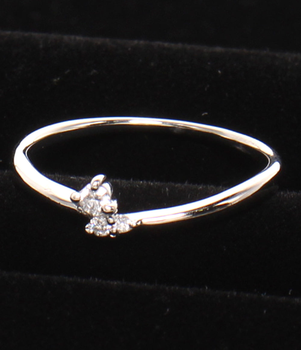 美品 MARGARET HOWELL idea リング 指輪 Pt900 ダイヤ 0.06ct レディース SIZE 11号 マーガレットハウエル アイデア