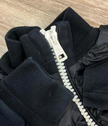 MONCLER ダウンジャケット ハイネック 軽量ナイロン スウェット 切替 MAGLIA CARDIGAN C10918405500 メンズ SIZE L モンクレール