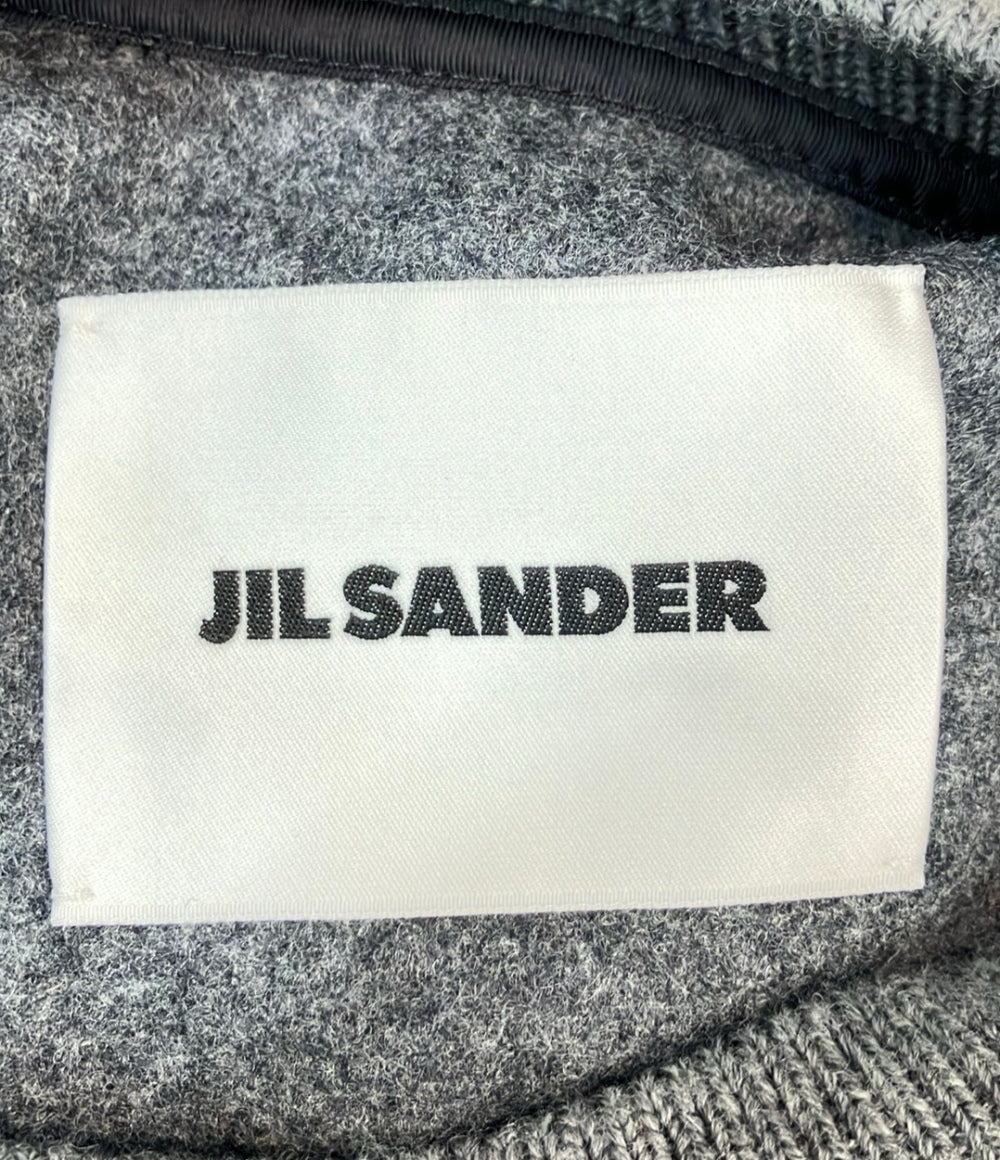 美品 JIL SANDER スウェットシャツ 長袖 クルーネック ウールメルトン 25AW J22GU0112 J40045 メンズ SIZE 52 (XL) ジルサンダー