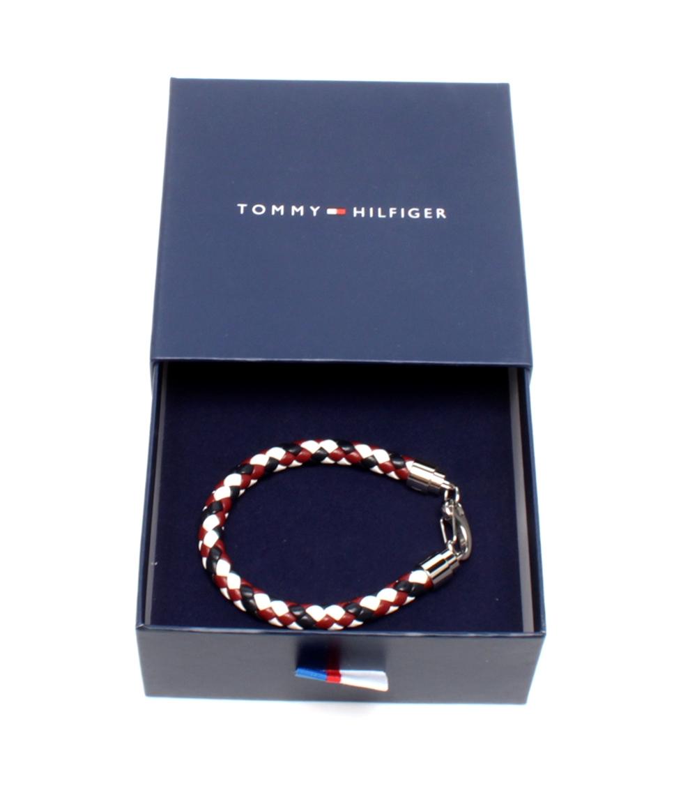 美品 トミーヒルフィガー ブレスレット 編み込み メンズ TOMMY HILFIGER