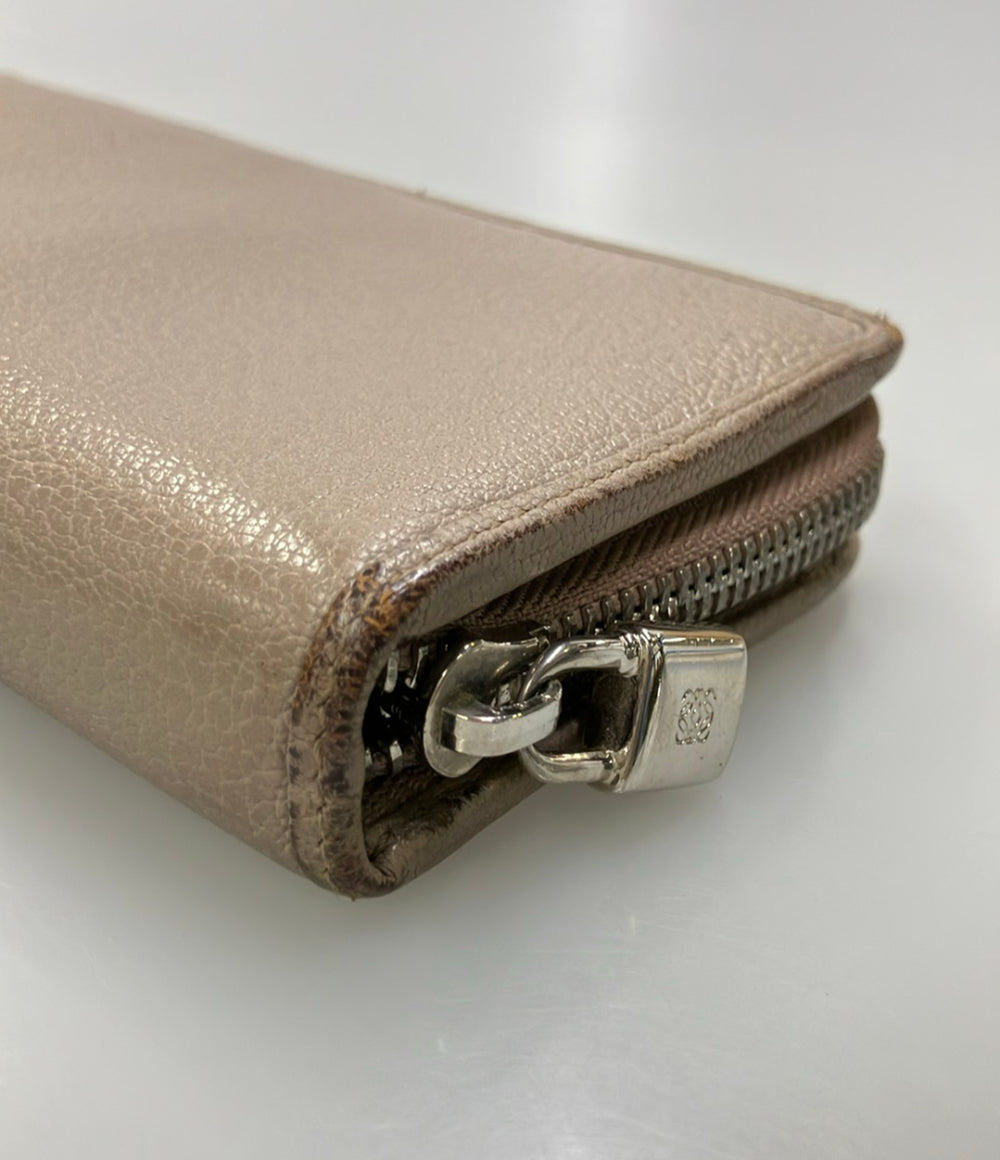 LOEWE ラウンドファスナー長財布 レザー レディース ロエベ