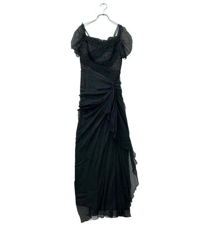 TADASHI SHOJI 半袖シルクワンピース ビジュー レース レディース SIZE 0 (S) タダシショージ