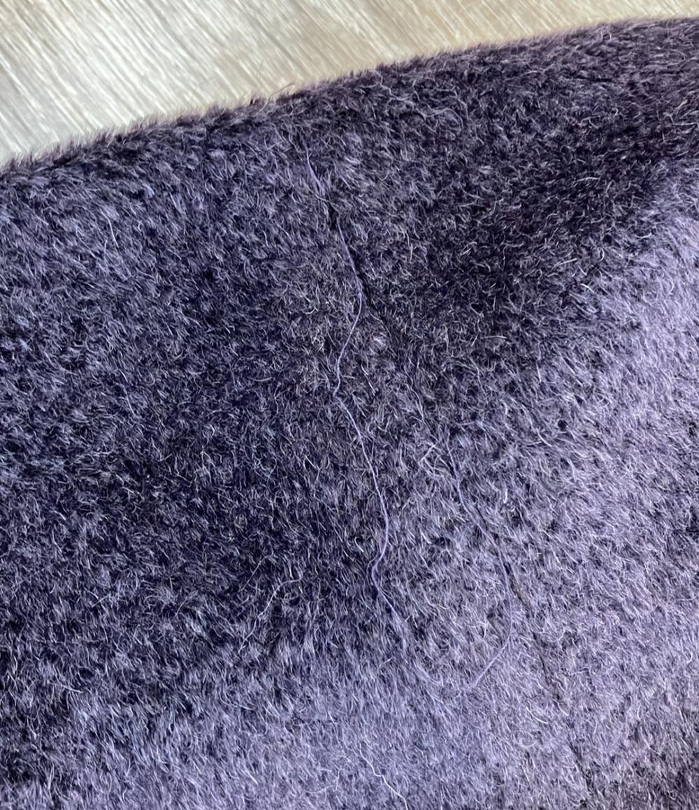 MAX MARA STUDIO チェスターコート アルパカ パープル ミセス エレガンス レディース SIZE 38 (S) マックスマーラ ステュディオ