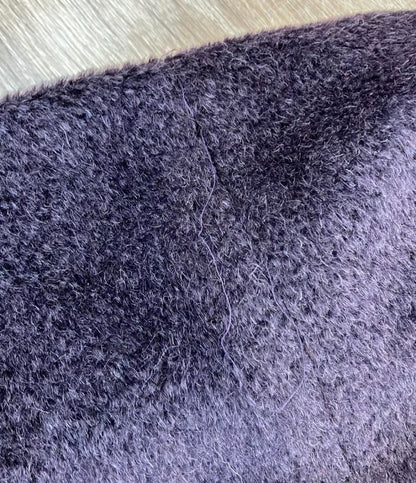 MAX MARA STUDIO チェスターコート アルパカ パープル ミセス エレガンス レディース SIZE 38 (S) マックスマーラ ステュディオ
