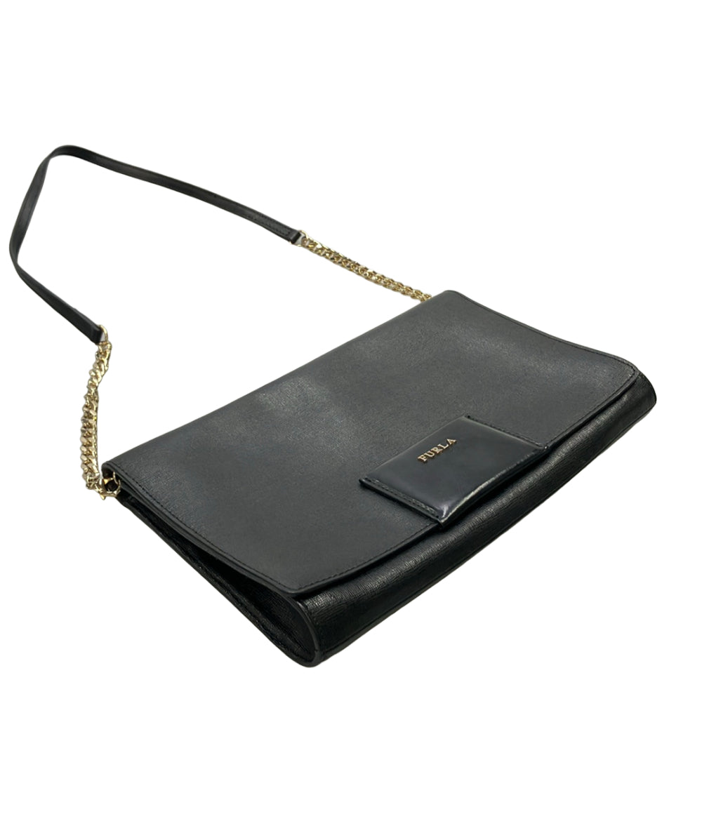 FURLA ソフィア　ショルダーバック　チェーン 中古・古着通販】FURLA (フルラ) チェーンショルダーバッグ ブラック