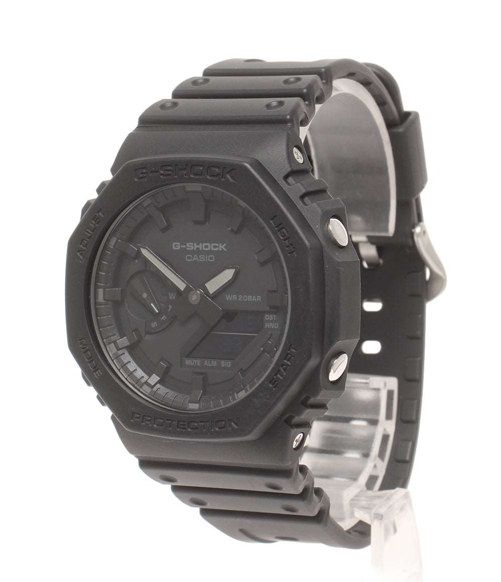 美品 CASIO 腕時計 G-SHOCK クオーツ ブラック GA-2100 メンズ カシオ