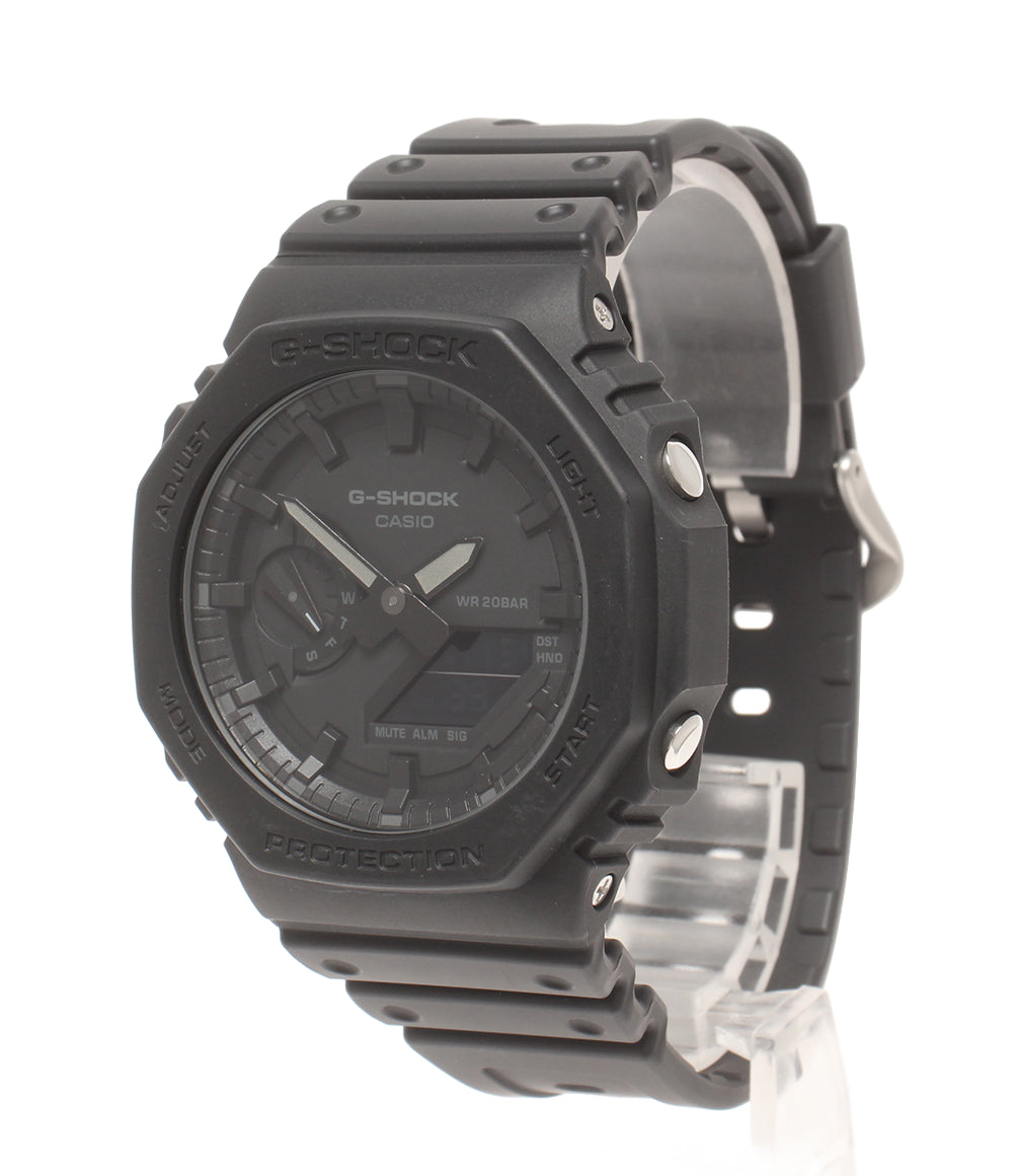 美品 CASIO 腕時計 G-SHOCK クオーツ ブラック GA-2100 メンズ カシオ