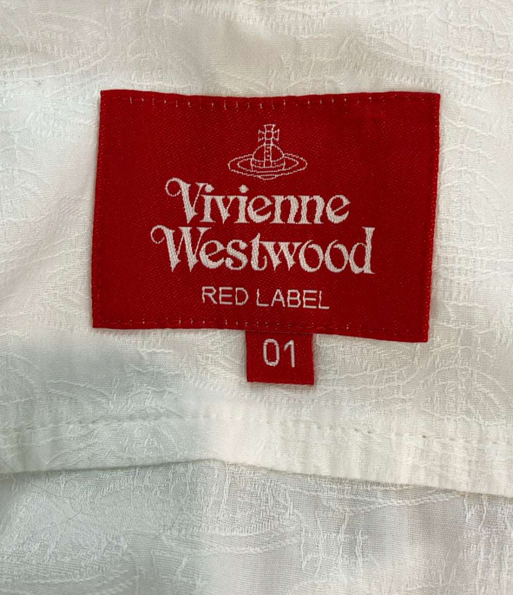 Vivienne Westwood Red Label 長袖シャツ ジャカード ボウタイ ボタン 17-12-831002 レディース SIZE M ヴィヴィアンウエストウッド レッドレーベル