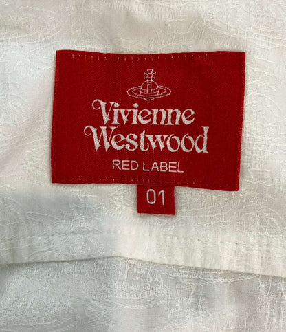Vivienne Westwood Red Label 長袖シャツ ジャカード ボウタイ ボタン 17-12-831002 レディース SIZE M ヴィヴィアンウエストウッド レッドレーベル