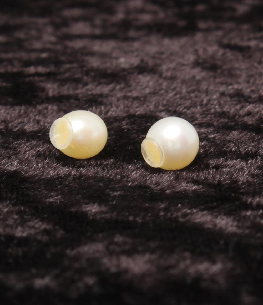 ピアス K18 シェル パールキャッチ レディース