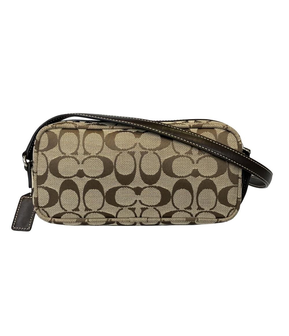 美品 COACH ショルダーバッグ 斜めがけ シグネチャー 6073 レディース コーチ