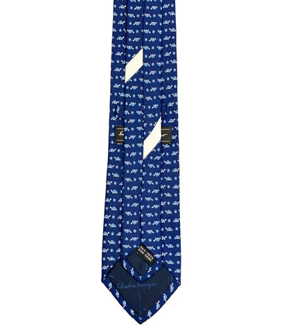 美品 Salvatore Ferragamo ネクタイ シルク100% タートル メンズ サルヴァトーレフェラガモ