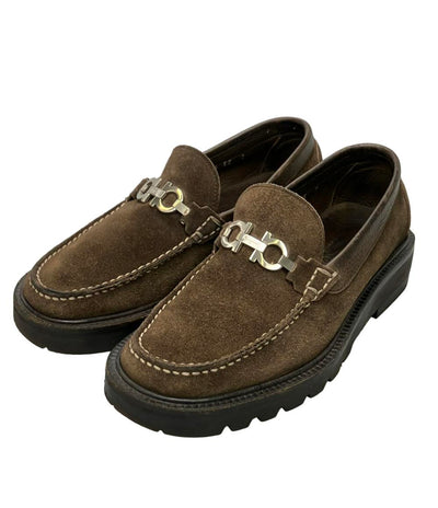 Salvatore Ferragamo ローファー スウェード ガンチーニ UR41174 メンズ SIZE 7 サルヴァトーレフェラガモ
