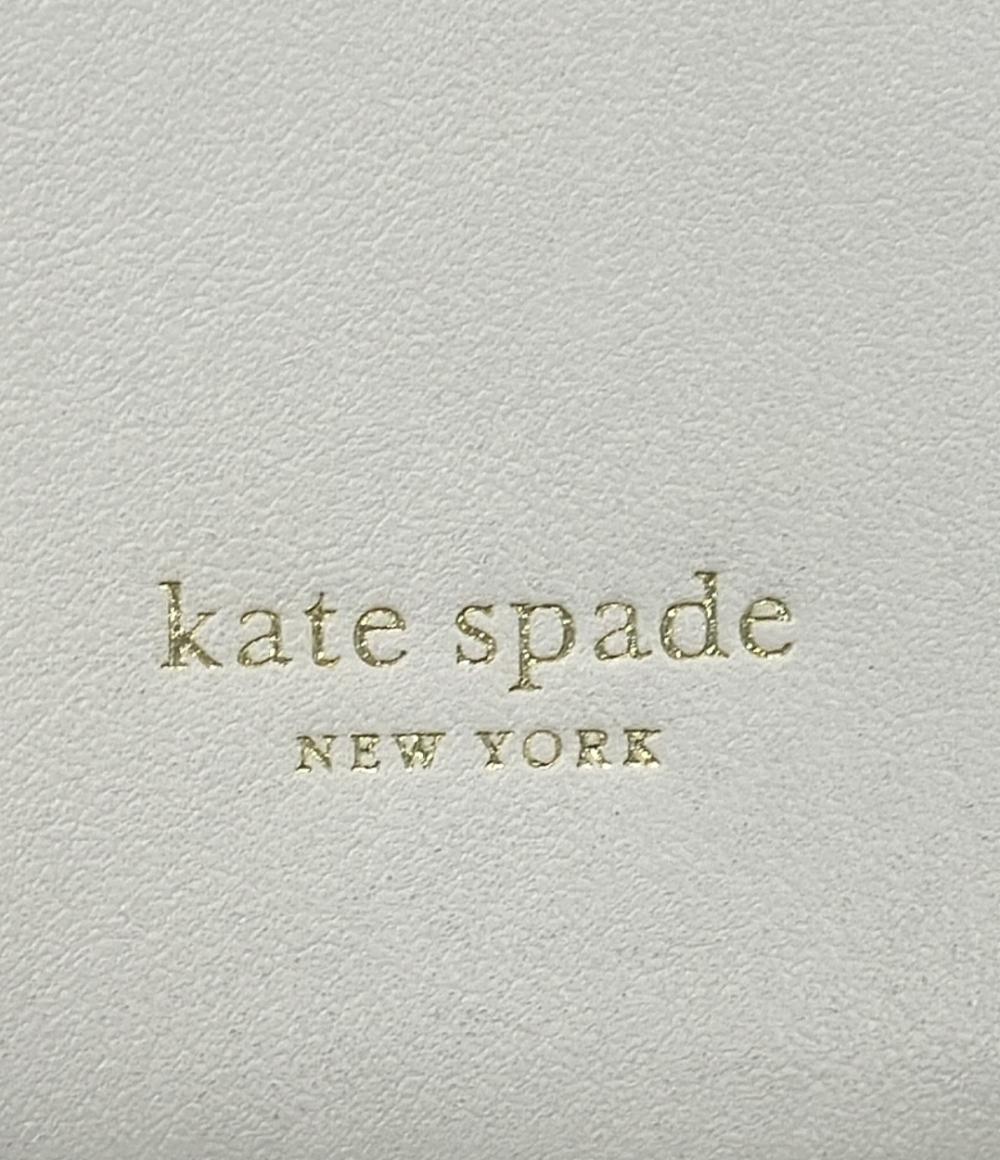 美品 Kate Spade ショルダーバッグ 斜め掛け カゴバッグWhite and Brown Nicola Twistlock レディース ケイトスペード