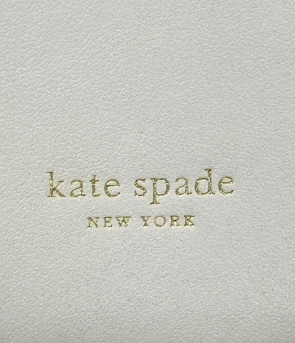 美品 Kate Spade ショルダーバッグ 斜め掛け カゴバッグWhite and Brown Nicola Twistlock レディース ケイトスペード