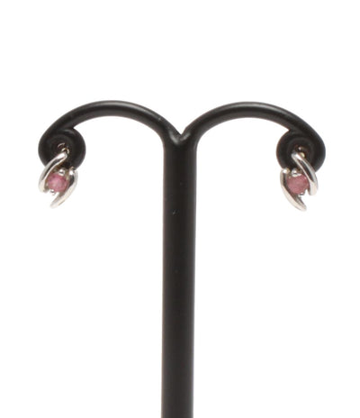 ピアス K14 ピンクトルマリン レディース